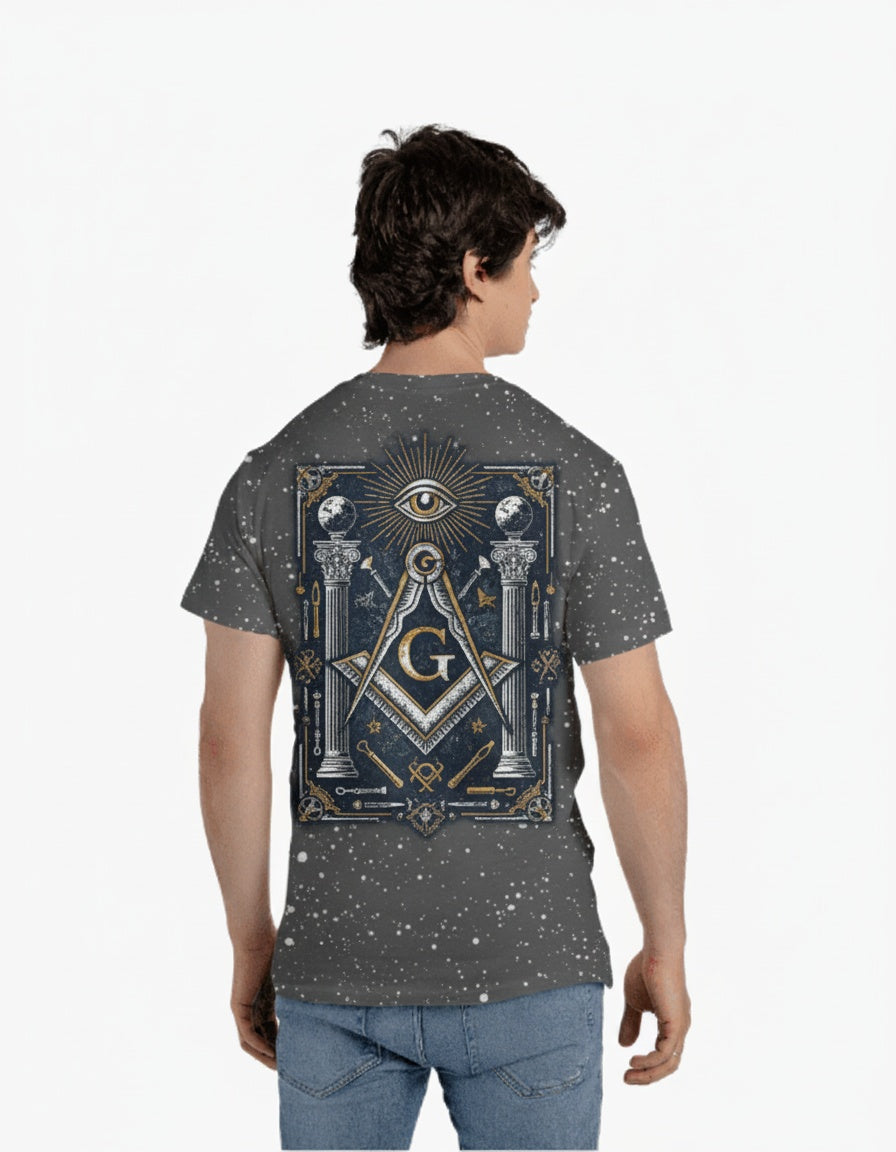 MasonView | Bleach Splatter Unisex V-neck T-shirt