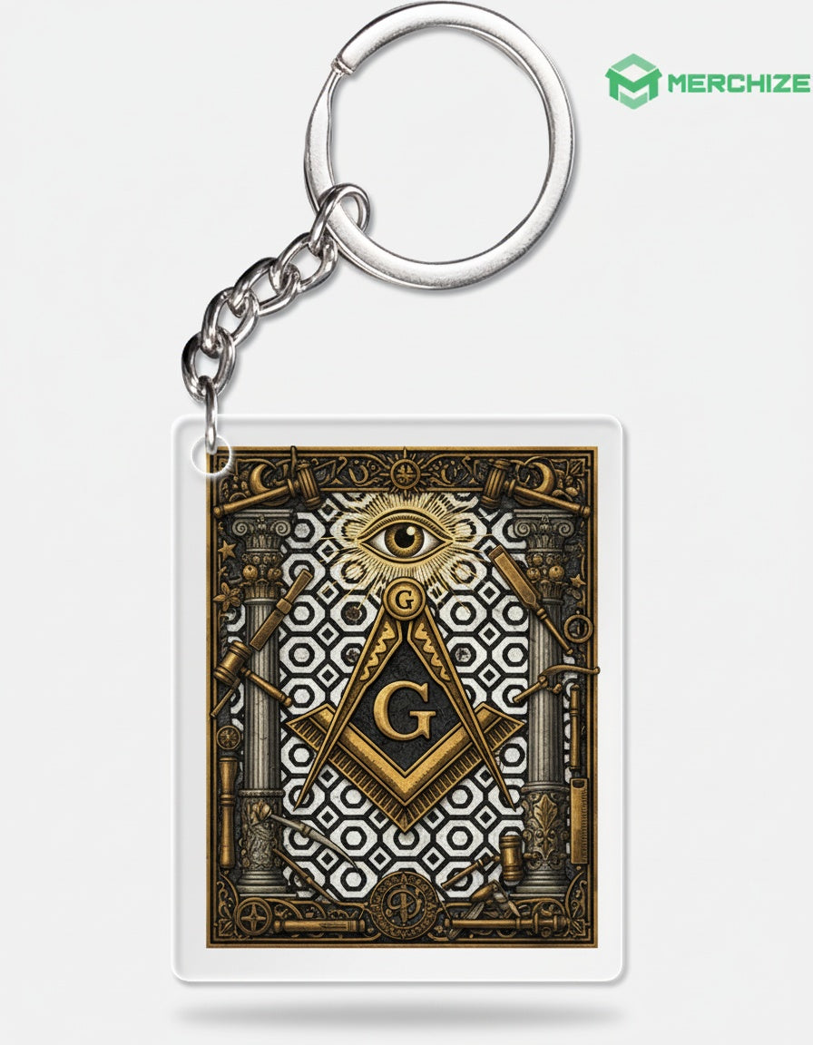 MasonView | Custom shape 1-side Printed Acrylic Keychain