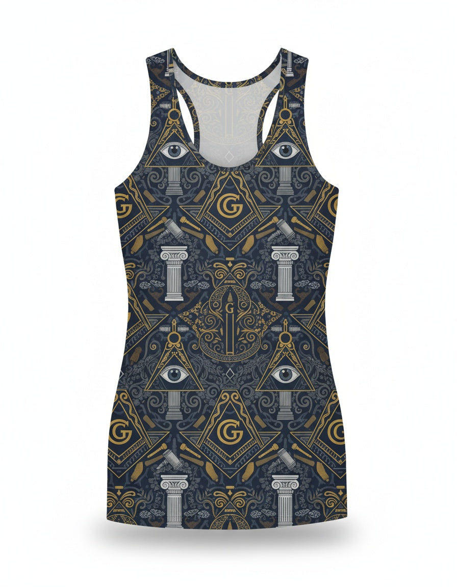 MasonView | All-over Print Women's Tank Top