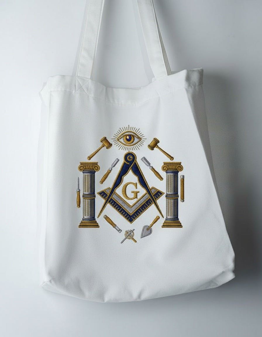 MasonView | Embroidered Shopping Tote Bag
