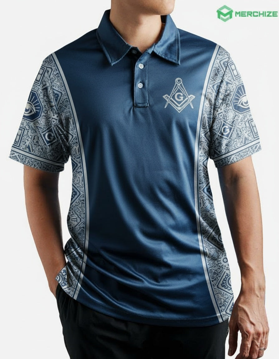MasonView | All-over Print Tactical Polo Shirt