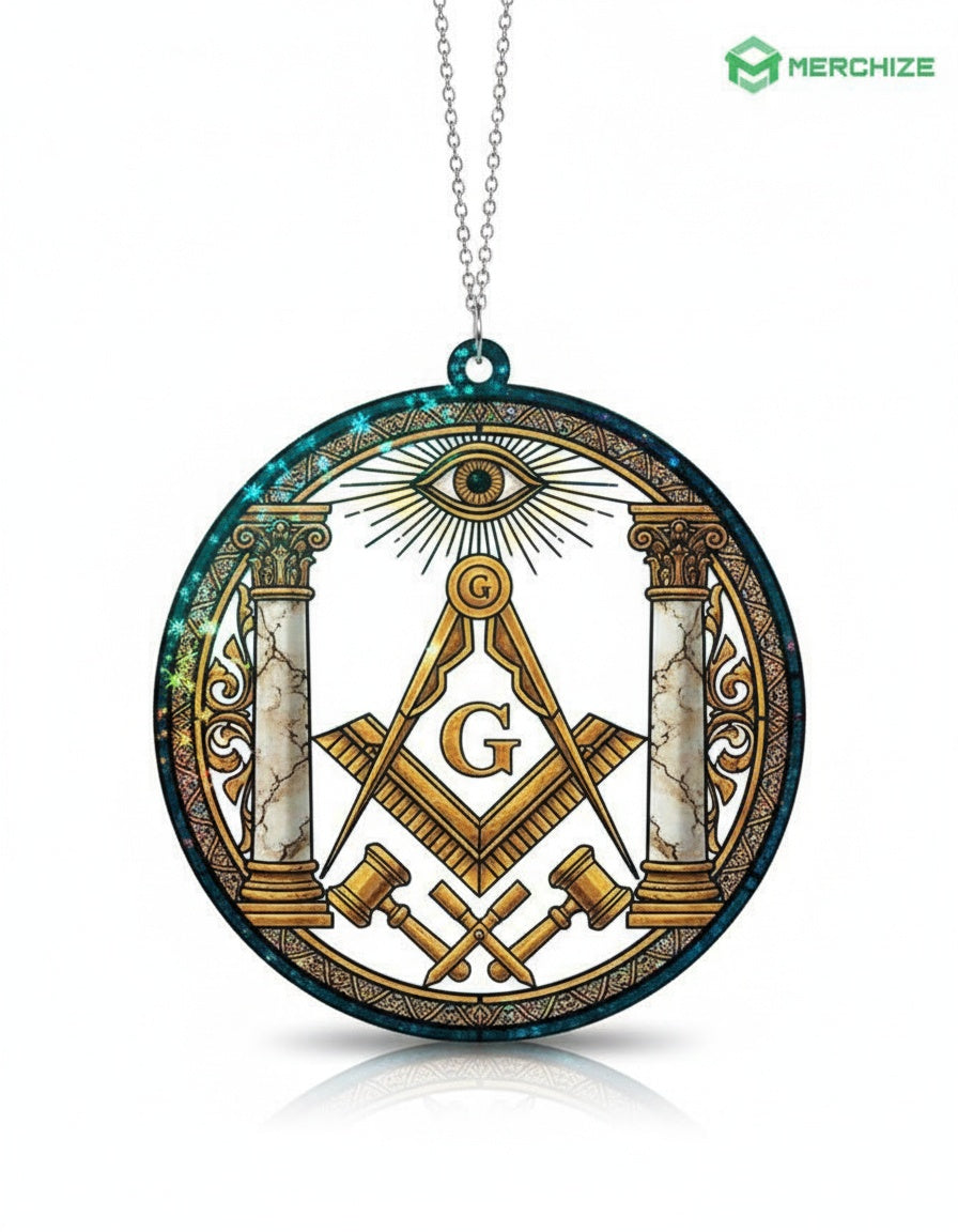 MasonView | Custom Shape 1-side Printed Star Hologram Ornament