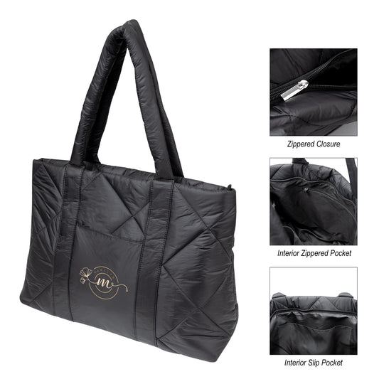MasonView #30102 Luxe Quilted Puffer Tote Bag group image