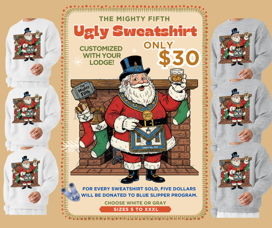 5th District Masonic Christmas Sweatshirt