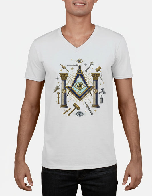 MasonView | Unisex V-neck T-shirt Gildan 64V00