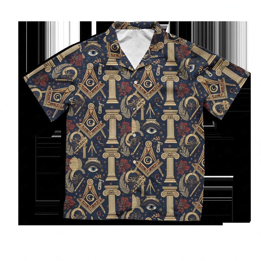 MasonView | All-over Print Hawaiian Shirt