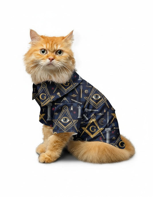 MasonView | All-over Print Pet Hawaiian Shirt