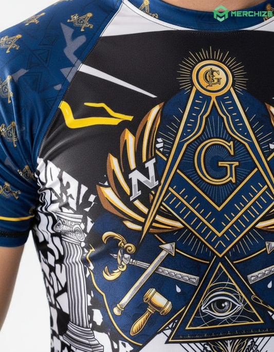 MasonView | All-over Print Short-sleeve Rash Guard