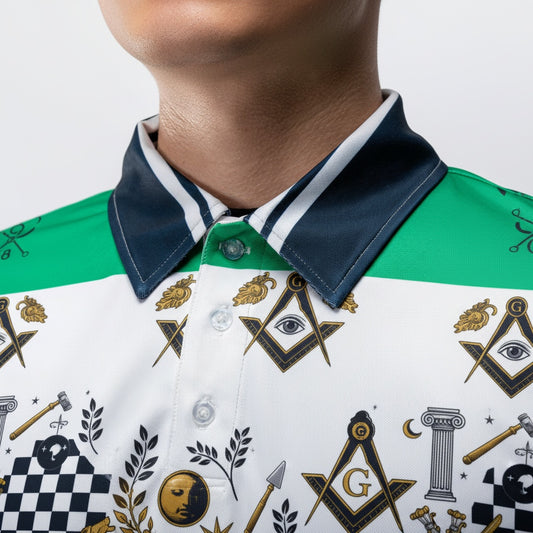 MasonView | All-over Print Polo Shirt (Lightweight)