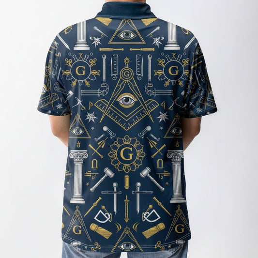 MasonView | All-over Print Polo Shirt (Midweight)