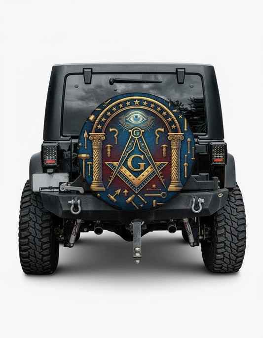 MasonView | Spare Tire Cover With Backup Camera Hole