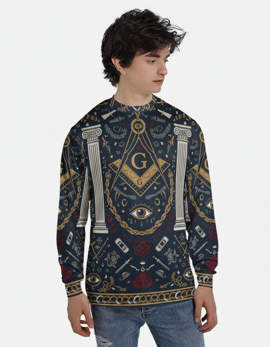 MasonView | All-over Print Long Sleeve Shirt