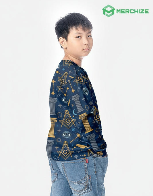 MasonView | All-over Print Youth Sweatshirt (Lighweight)
