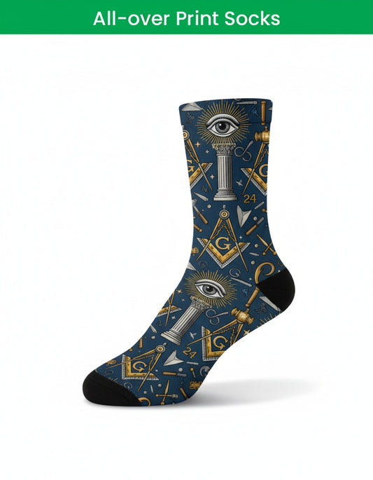 MasonView | All-over Print Socks