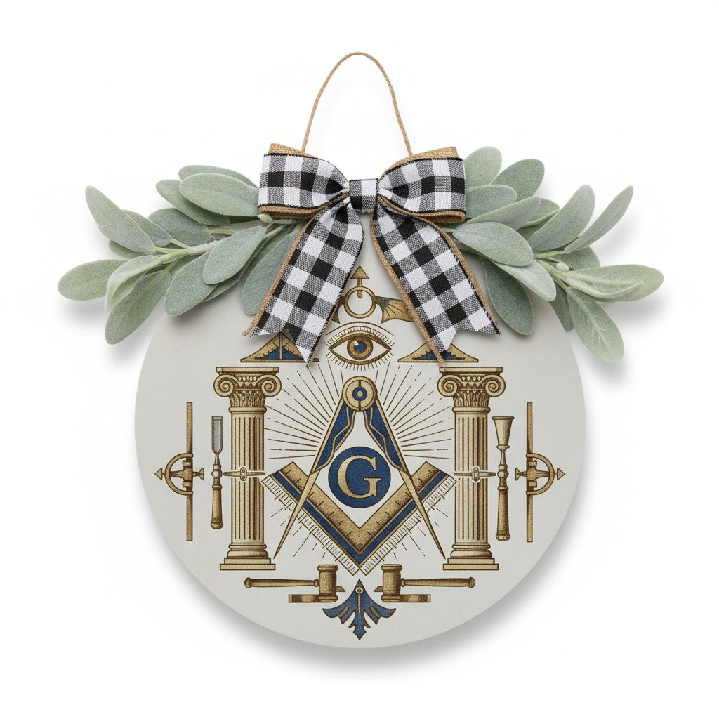 MasonView | Round Wood Sign