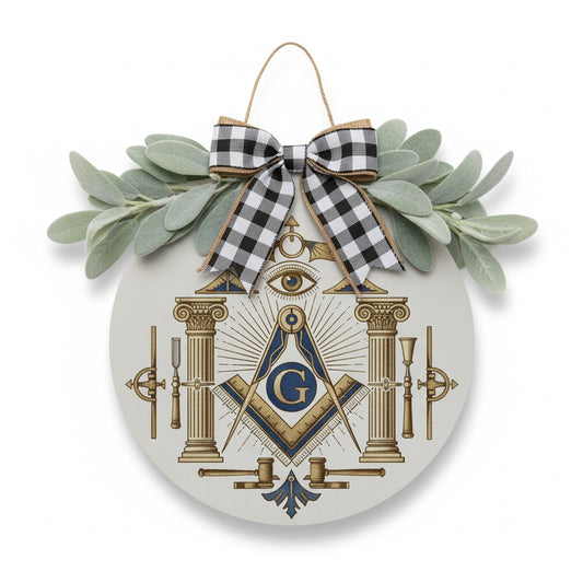 MasonView | Round Wood Sign