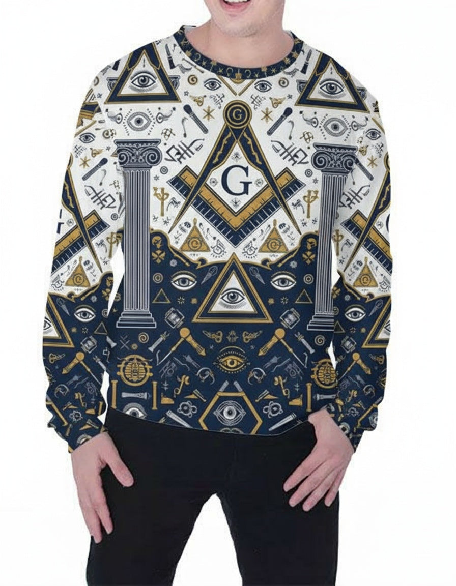 MasonView | All-over Print Sweatshirt (Midweight)