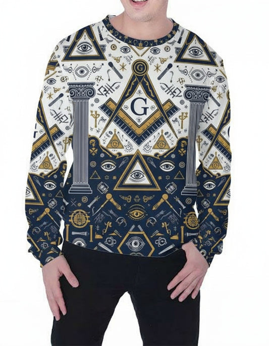 MasonView | All-over Print Sweatshirt (Midweight)