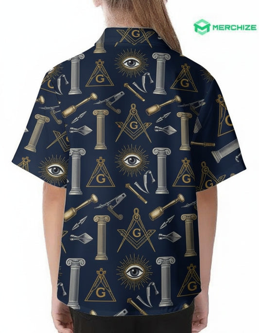 MasonView | Youth Short-sleeve Hawaiian Shirt