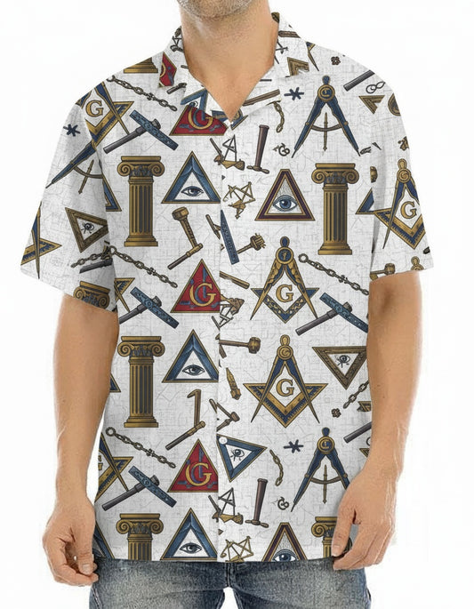 MasonView | All-over Print Hawaiian Shirt