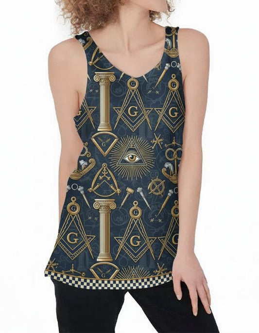MasonView | All-Over Print Women's Tank Top