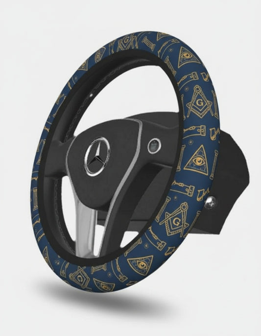 MasonView | All-over Print Steering Wheel Cover