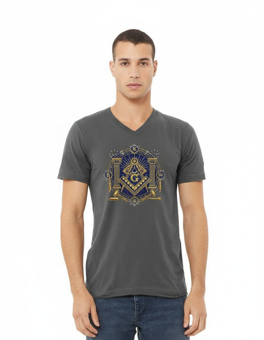 MasonView | Unisex V-neck T-shirt Bella Canvas 3005