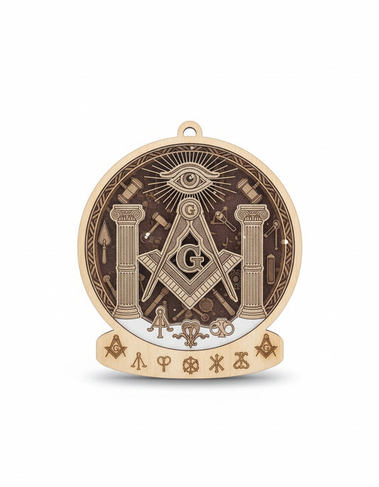 MasonView | Custom Shape Wood and Acrylic Ornament