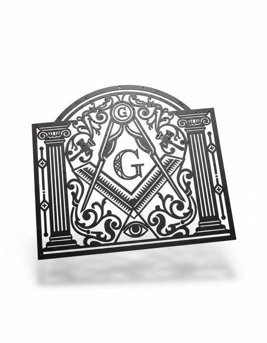 MasonView | Custom Shape Metal Sign