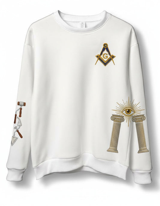 MasonView | Embroidered Lightweight Classic Unisex Sweatshirt