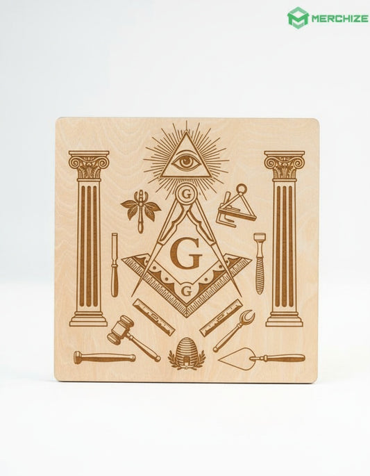 MasonView | Wooden Plaque Card