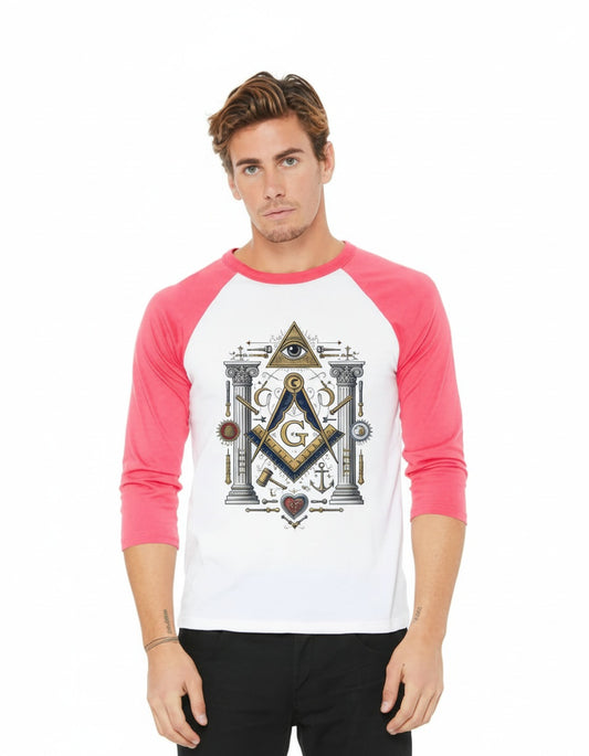 MasonView | Unisex 3/4 Sleeve Baseball T-shirt Bella Canvas 3200