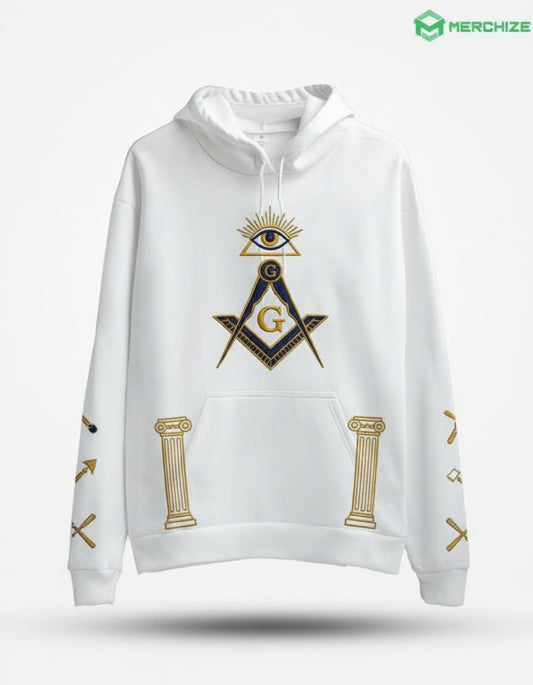 MasonView | Embroidered Lightweight Classic Unisex Hoodie