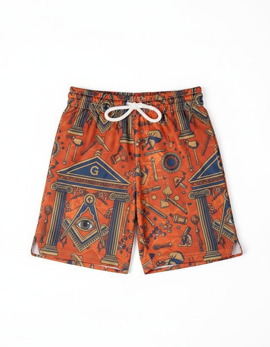 MasonView | All-over Print Kids and Youth Jersey Shorts