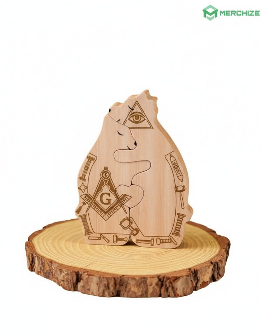 MasonView | Wooden Bear Family Puzzle