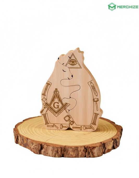 MasonView | Wooden Bear Family Puzzle