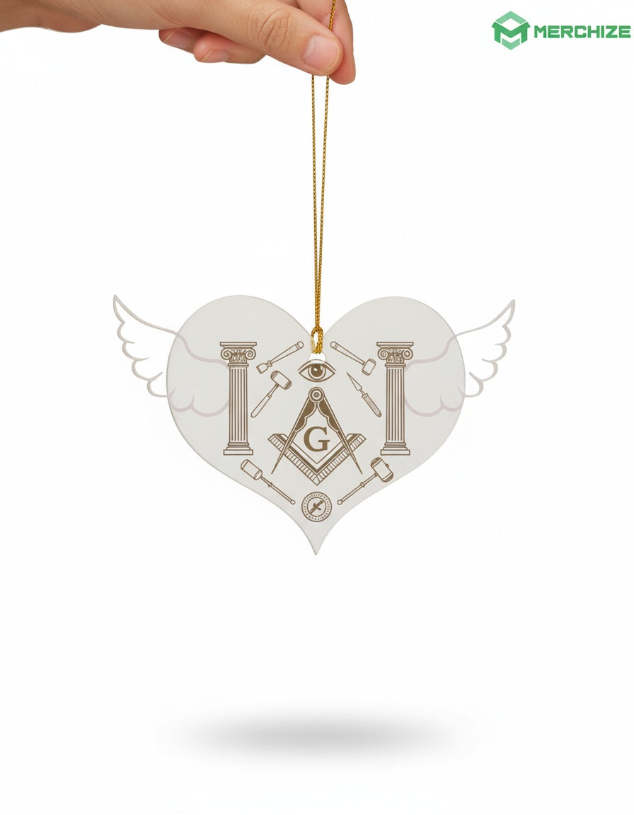 MasonView | Custom Shape Frosted Acrylic Ornament