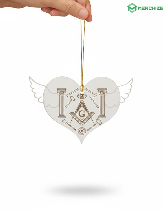 MasonView | Custom Shape Frosted Acrylic Ornament