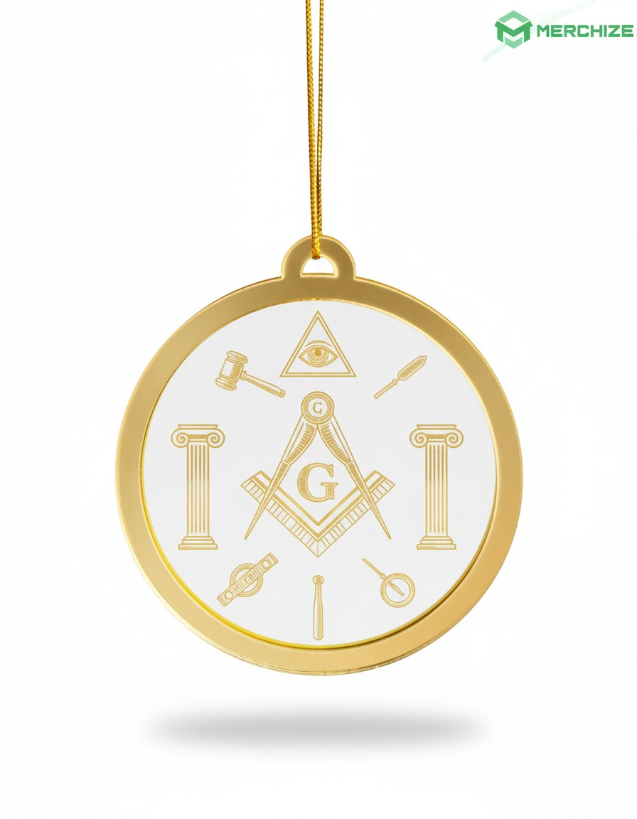 MasonView | Custom Shape Layered Acrylic Mirror Ornament
