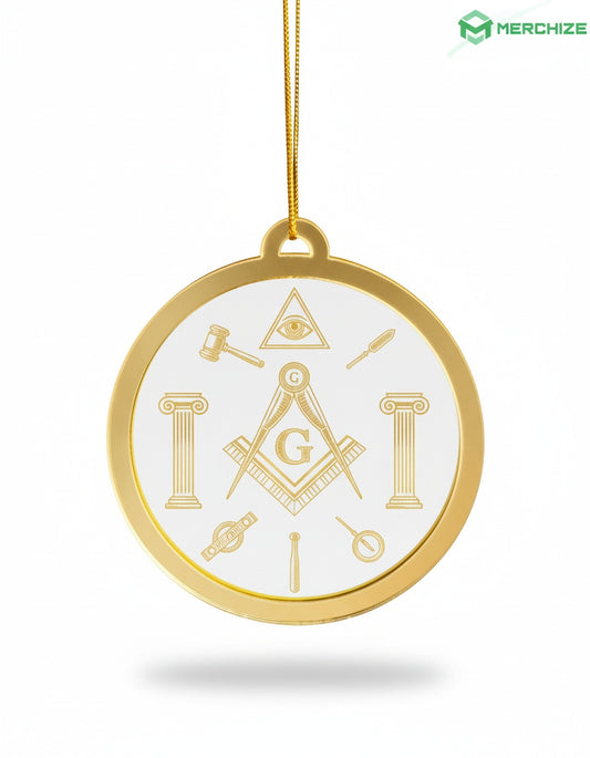 MasonView | Custom Shape Layered Acrylic Mirror Ornament