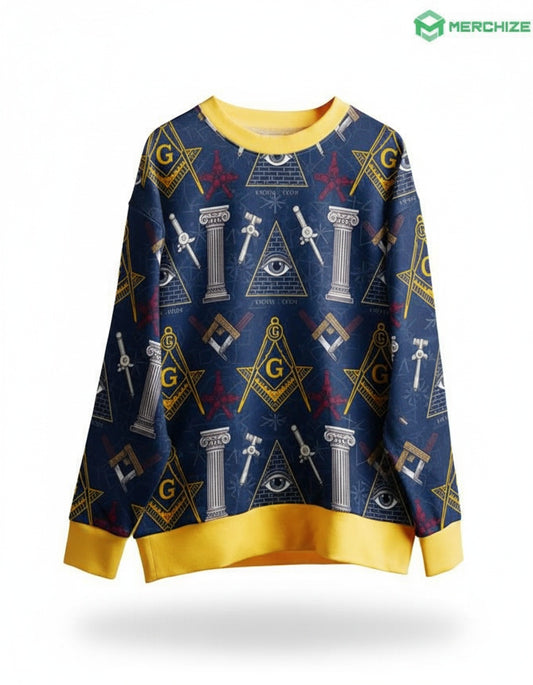 MasonView | All-over Print Youth Sweater