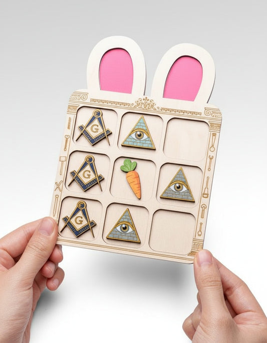 MasonView | Custom Shape Wooden Tic Tac Toe Board