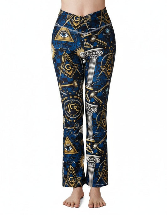 MasonView | All-over Print Flare Leggings