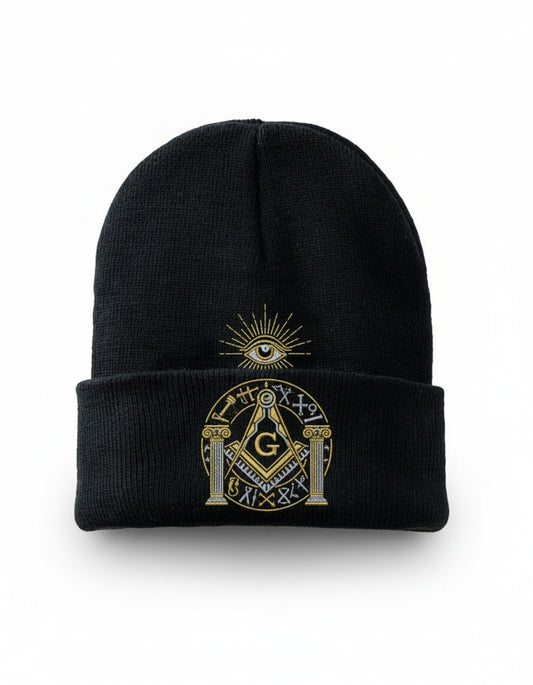 MasonView | Embroidered Cuffed Beanie