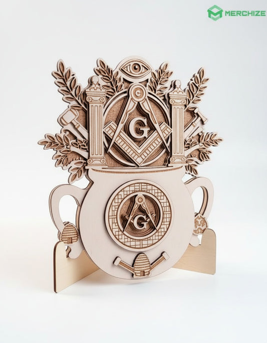 MasonView | Custom shape Rotating Wood Sign