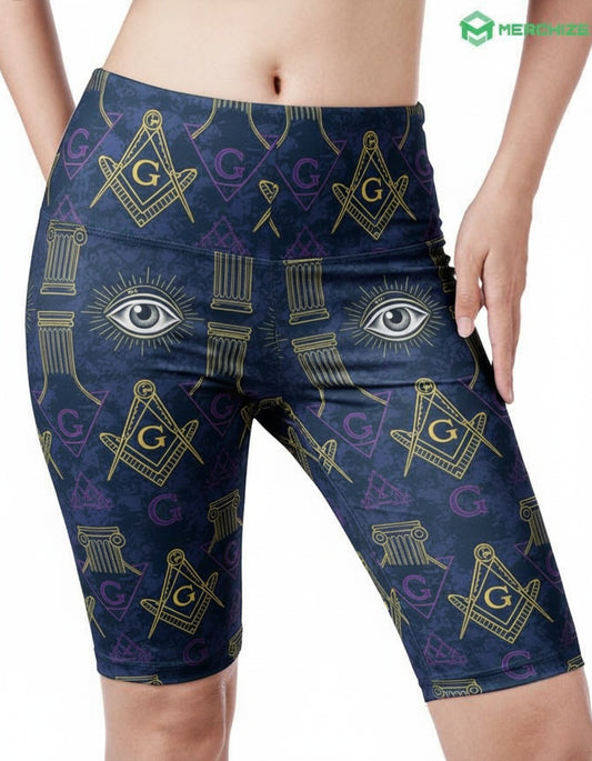 MasonView | All-over Print Biker Shorts