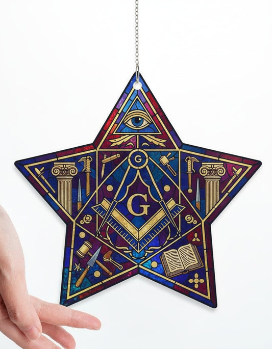 MasonView | Custom Shape Star Hologram Ornament