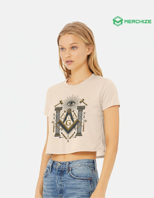 MasonView | Women’s Flowy Crop Tee Bella Canvas 8882