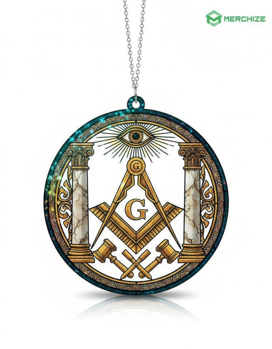 MasonView | Custom Shape 1-side Printed Star Hologram Ornament