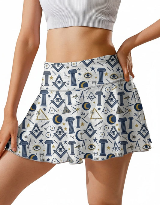 MasonView | All-over Print Tennis Skirt